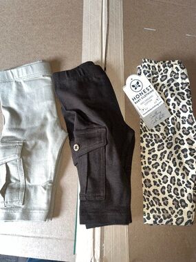 Honest Baby 3 pairs Cargo-Style Kids Leggings